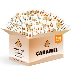 Pocket Pours Caramel Coffee Syrup - 200 Count