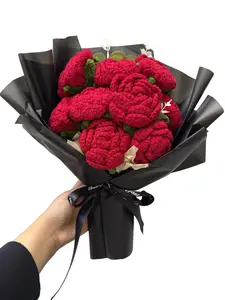 Handmade Crochet Rose Bouquet | Long-Lasting Gift Flower Arrangement