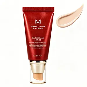 MISSHA M Perfect Cover BB Cream No.21 Light Beige – SPF 42 PA+++ Brightening & Hydrating Korean Foundation Flawless Lightweight