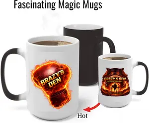 Brazy’s Den Mug | 11oz 15oz & Color Changing Mug | Gamer Coffee Cup | TikTok Live Battle Merch | Big Brazy Den Drinkware