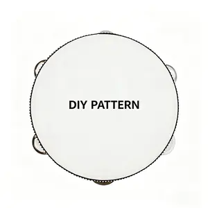 8-inch Hand Drum&Tambourine DIY Pictures for Wedding Parties, KTV, Dance Performances