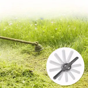 12Pcs Plastic Grass Cutter Blades For Garden Electric Cordless Grass Trimmer Head Strimmer Tool Cutter Lawnmower Part Replace Blades Flat mower plastic blade Garden mower blade lawn mower plastic mower with lawn mower