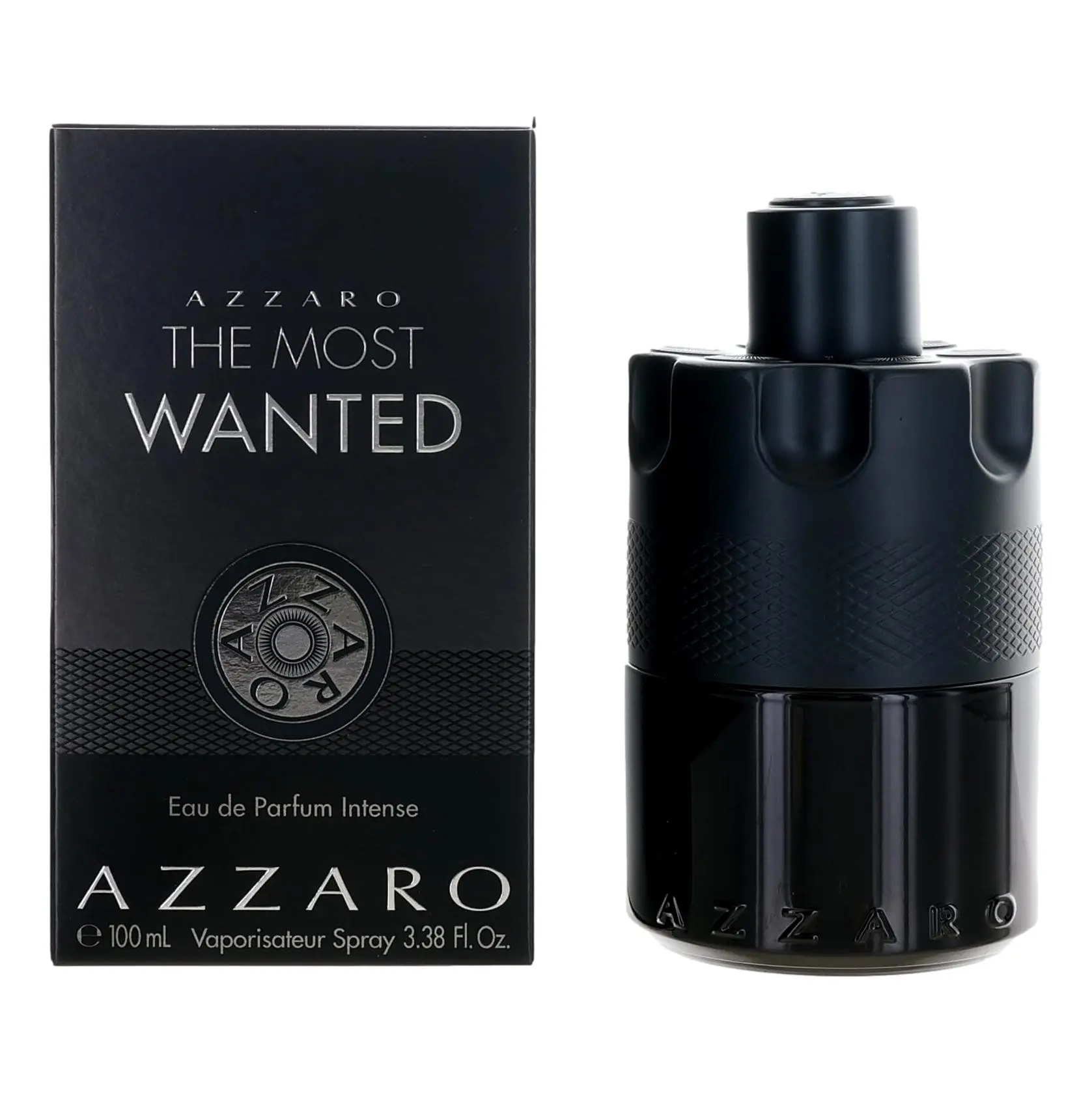 Azzaro The Most Wanted Masculine EDP Perfume for Men - 3.3 oz Intense Spray with Ginger, Vanilla, Wood Notes