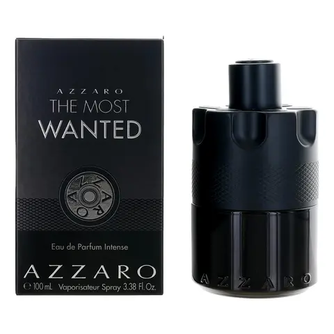 Azzaro The Most Wanted Designer Men's Fragrance - 3.3 oz Aromatic EDP Intense Spray, Earthy Woody Scent, Aroma Eau de Parfum with Ginger, Vanilla, Wood Notes, Birthday Gift Option for Boyfriends