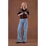Pacsun Women's Zoe Low Rise Girlfriend Jeans Button Pocket Light Blue