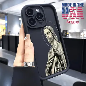 Phone case for iPhone 16 Pro Max 15 Plus 16E 14 13 12 11 XS XR Halo Jesus Advanced fashion gift Anti-Scratch Shockproof TPU Bumper Drop-proof Cover