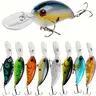 TRONMER 8pcs Multi-Jointed Hard Outdoor Fishing Supplies - Shallow/Deep Diving Swimbait Crankbait Jointed Lures, Artificial Lures with Wobbling Action for Bass - Freshwater & Saltwater Use