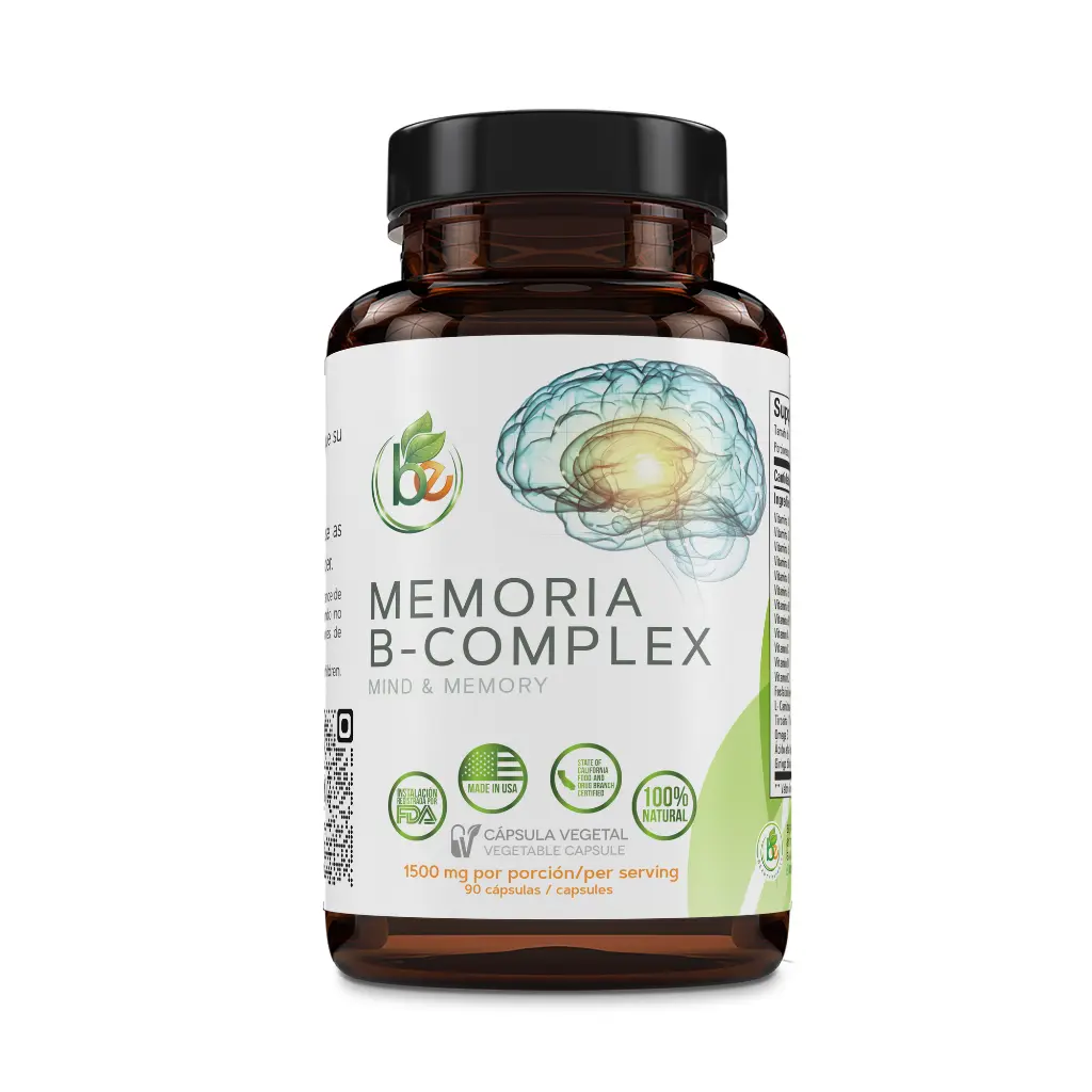 Memoria B-Complex 1500mg - Advanced Brain & Energy Support Supplement - Vitamins B, A, C, D, K2 Memoria B-Complex 1500mg - Advanced Brain & Energy Support Supplement - Vitamins B, A, C, D, K2