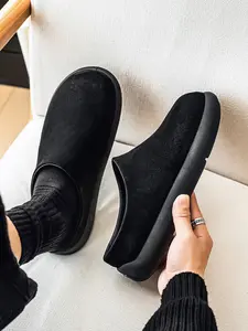 Four-season versatile oversized lazy half slippers, Capybara Potato Shoes, stylish outdoor flat casual slippers