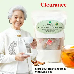 Clearance—Chicory and Gardenia Tea Natural Herbal Blend 12 Tea Bags Quick Refreshing Healthy Nature Beverage for the Elderly Clear Heat Promote Dampness 4.23 oz Package Wellness Tea Healthier Tea