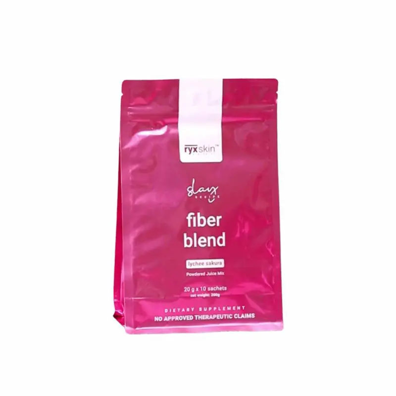 Ryxskin Fiber Blend Lychee Sakura Powdered Mix, 10 Sachets Ryxskin Fiber Blend Lychee Sakura Powdered Mix, 10 Sachets