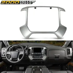 Dash Center Radio Control Bezel Panel Fit For 2014-2020 Silverado Sierra