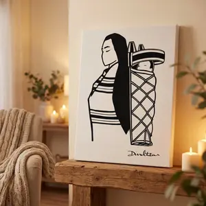 She Carries Us Canvas