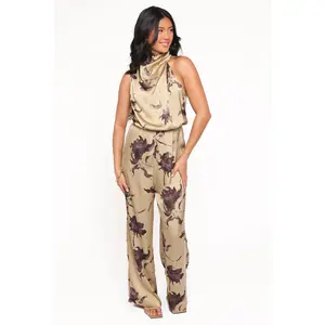 Savannah Jumpsuit - Gold Floral