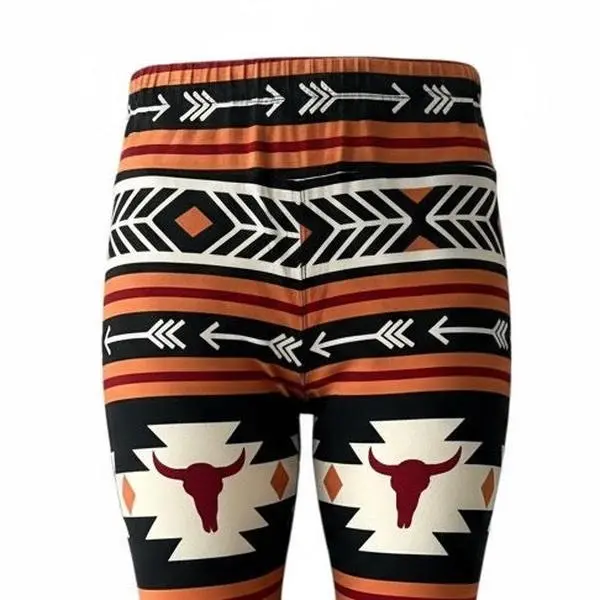 LuLaRoe Women's Leggings, Southwestern Tribal Print, Ultra-Slim Buttery Soft Spandex Mix, High Stretch Casual Bottoms for an Ethnic Look, Polyester Mix, Full Length, Skinny, Slim-Fitting, Smooth