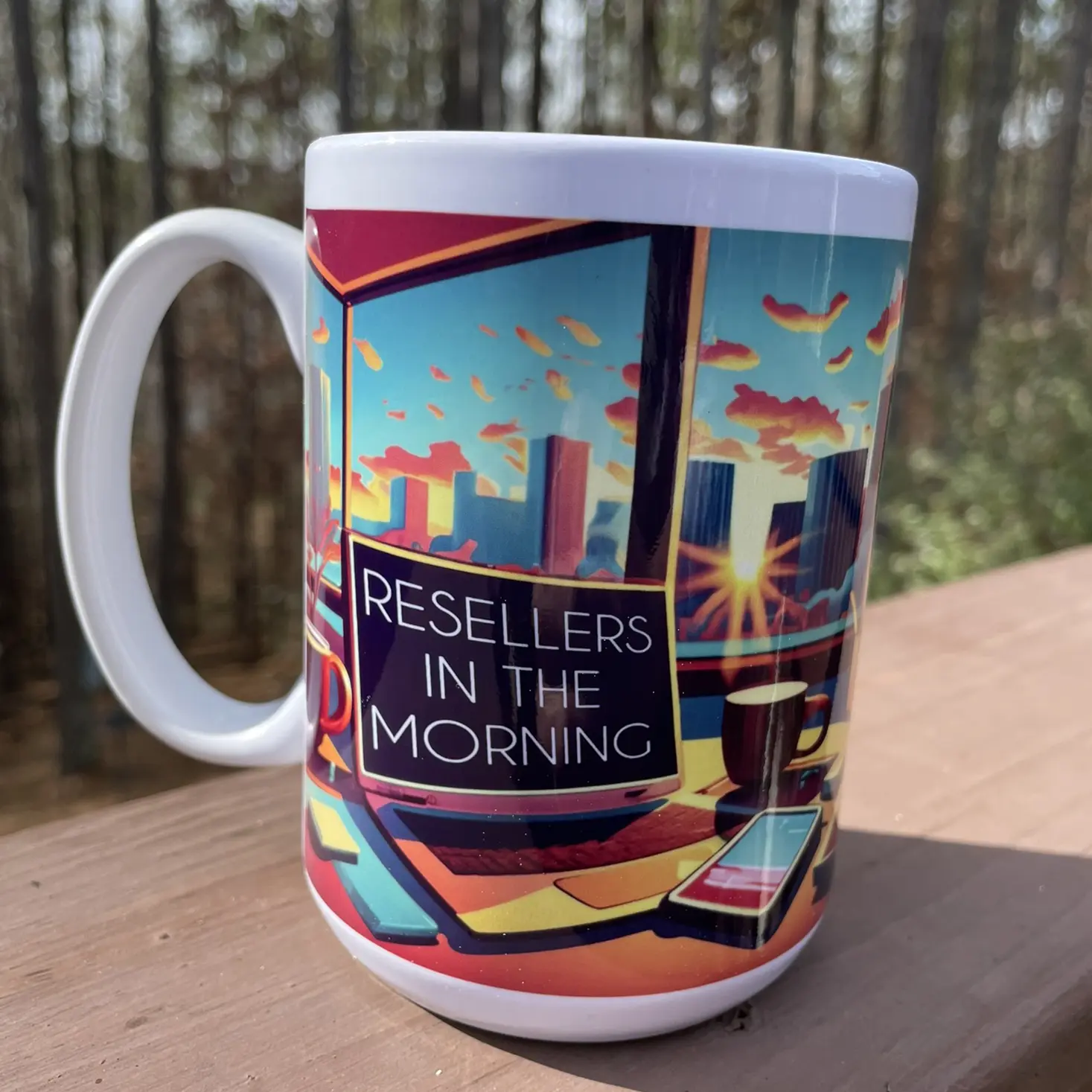 Resellers Before & After Dark 15oz Coffee Mug