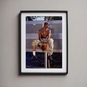 Tupac Poster – Hip Hop Legend Wall Art, Rap Icon Print, No Frame