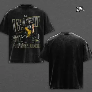 T. J. Watt Graphic T-shirt, Vintage Pittsburgh Retro 90s Football Sweatshirt, Autograph Hoodie, Sport Wash Shirt, Gift for fan