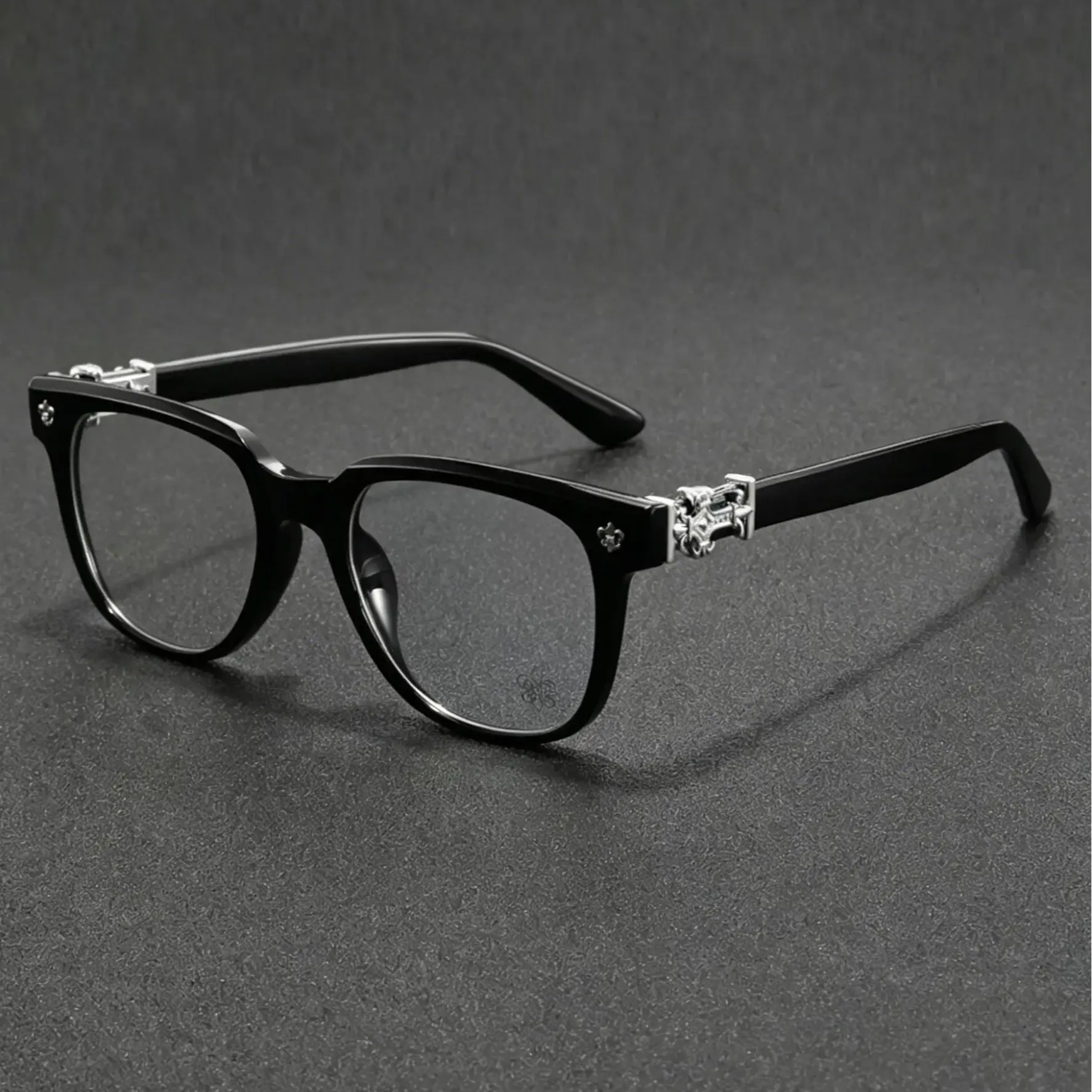 Unisex 2026 Classic Full-Rim Plastic Square Frame Bluelight Fashion Glasses - Flat Lens Anti-Eyestrain Eyewear, Ultra-Light Durable Men's Fashion Accessories, Suitable for Work & Daily Use