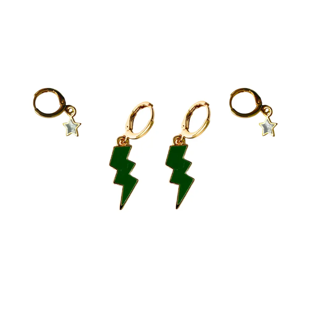Loyola Maryland Classic Gameday Earring Stack For Greyhounds Game Day