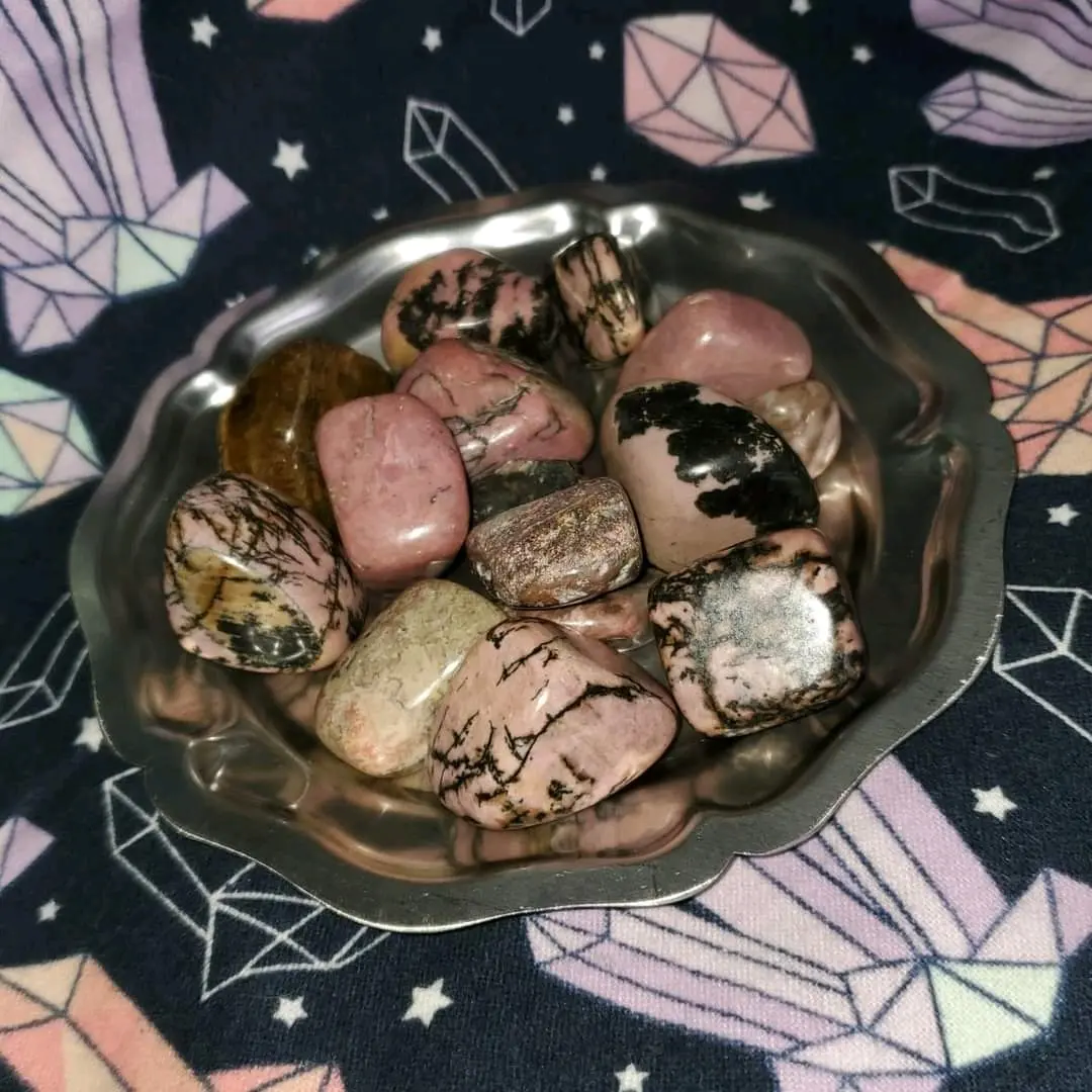 Rhodonite Crystal for Emotional Balancing and Love