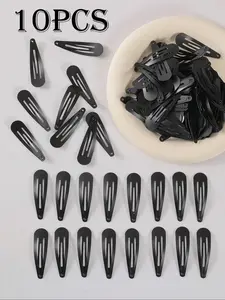 Simple Style Plain Color Hair Clips, Casual Trendy Hair Clips, Fashionable Hair Accessories for Women & Girls, Barrettes Hair Clips