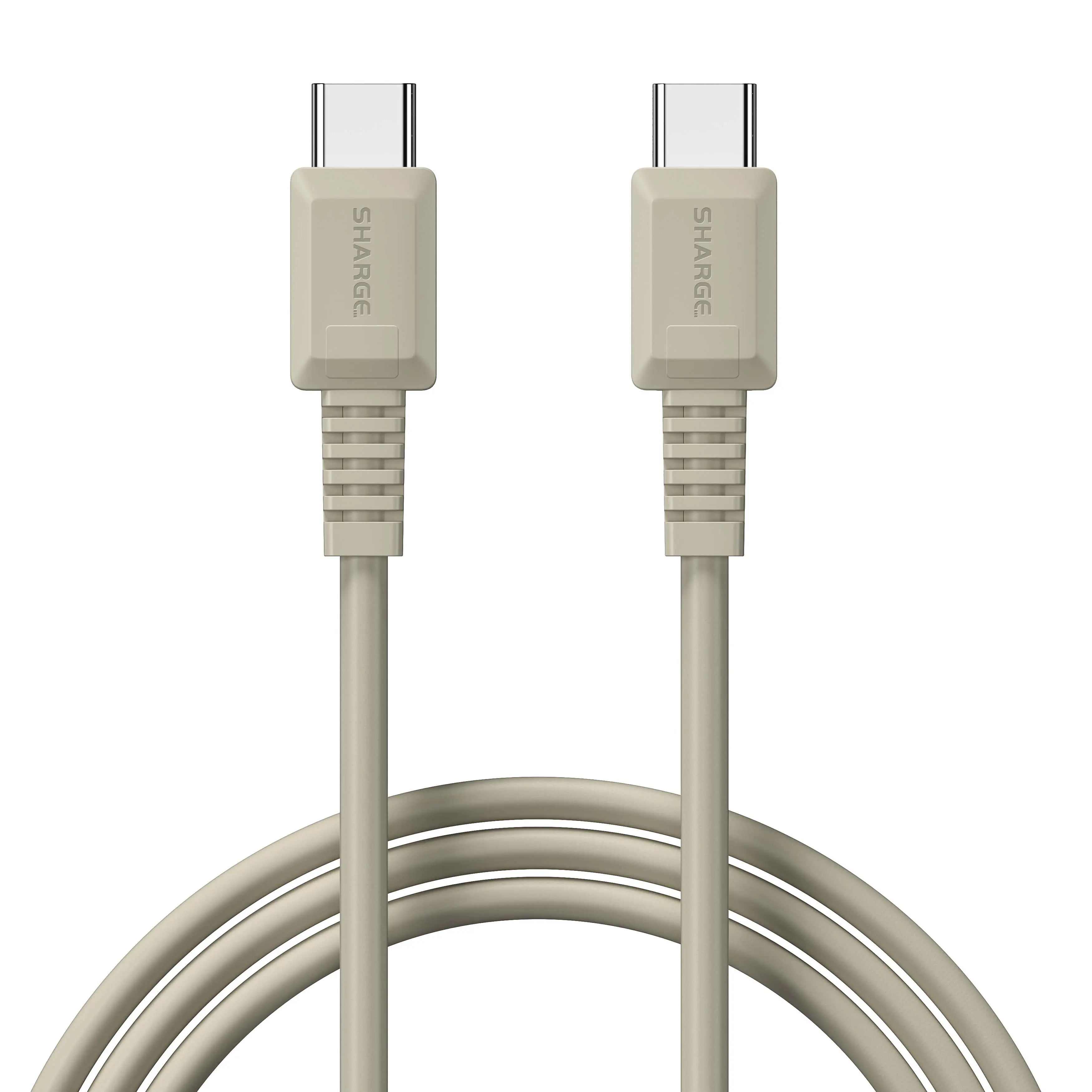 SHARGE USB C to USB C Cable, 100W 3.9ft Type C Cable Fast Charging for Phone 16/16Pro/15 Pro/MacBook, iPad Air 4, Steam Deck, and More