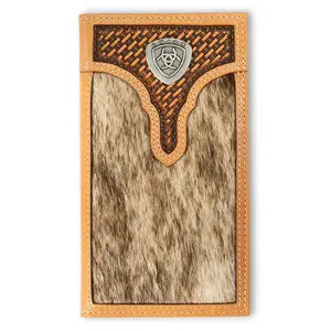 Ariat Brindle Calf Hair Basketweave - Men's Rodeo Wallet