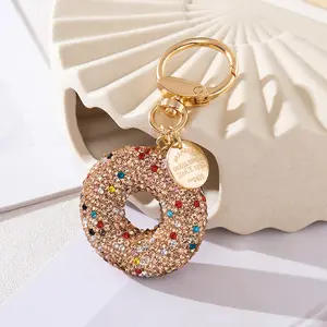 deals for you  Handmade Rhinestone Donut Bag Charm, Stylish Backpack Charm, Cute Casual Style, Perfect for Women and Kids, Ideal for Bags, Keychains, Car Keys, Phone Chains, Sparkly Bag Charm, Purse Charm, Backpack Bag Charms