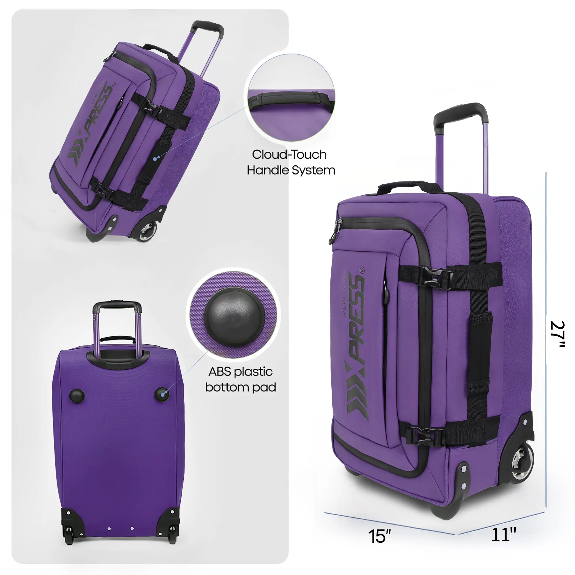 NEW YORK XPRESS Waterproof & Expandable Softside Luggage 20