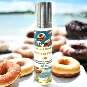 Glazed Donut Perfume Oil, condensed milk, fried dough, confectioner sugar, natural perfume, cruelty free perfume, vegan friendly Aroma Fragrance Scent Scented Cosmetic Vanilla Cologne