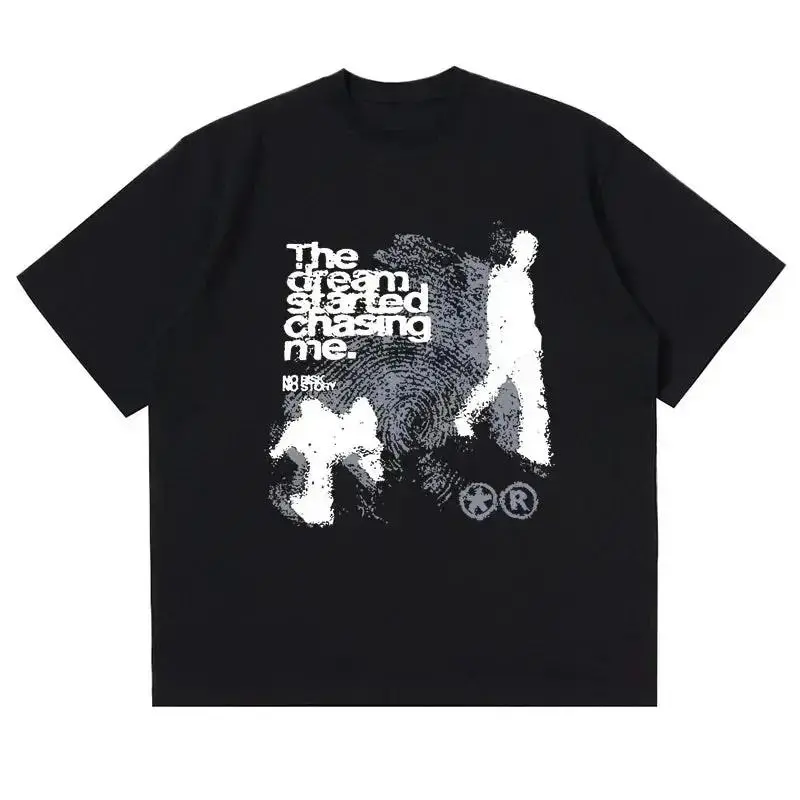 Vintage Shadow Print Y2k Graphic Tees, Y2k Vintage Graphic Tees, Y2k Shadow Shirt, Gift For Men & Women, Menswear Tops Streetwear Black
