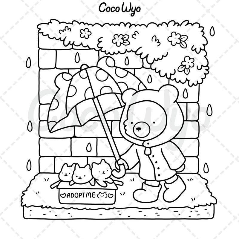 Cozy Friends: Coloring Book for Adults and Teens Featuring Super Cute Animal Characters with Easy and Simple Designs for Relaxation