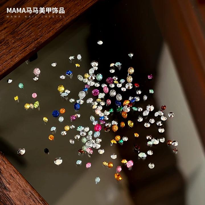 24 Color Nail Art Rhinestone Gem Kit with Case - Multi-Use 3D Crystal Embellishments for Nails, Art & Craft Projects | Gift for Nail Techsasts