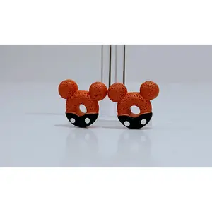 Mickey  Doughnut Shaped Studs For Women and Girls Earring Gift Earrings