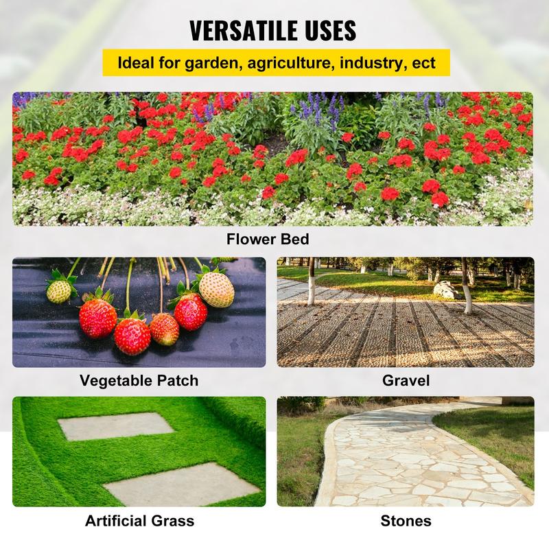 VEVOR Premium Weed Barrier Fabric Heavy Duty, TikTokShopBlackFriday, Woven Weed Control Fabric, High Permeability for Flower Beds & Geotextile Underlayment VEVOR Super Brand Day