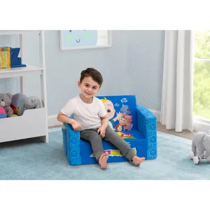 CoComelon Cozee Flip-Out Chair - 2-in-1 Convertible Sofa to Lounger for Kids