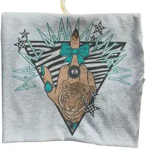 Feral Mama Energy Zebra Tiger Finger shirt, vintage western graphic tees, western outfits women, women's graphic tees, western clothing, 4