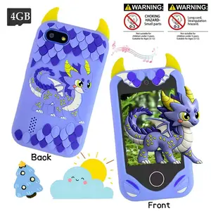 HD Touch Screen Kids Toy Phone with Dual Cameras, Music & Rich Game Functions, Ideal Christmas & Birthday Gift for Children 3-12