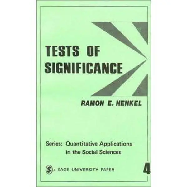 USED Book - Tests of Significance 4 by Henkel, Ramon E. (Paperback) - english