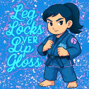 Leg Locks over Lip Gloss - BJJ Magnet Sticker