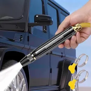 High-Pressure Car Wash Hose, Portable High-Pressure Water Gun with Adjustable Nozzle, Multi-Purpose Garden Hose Nozzle, Home Use