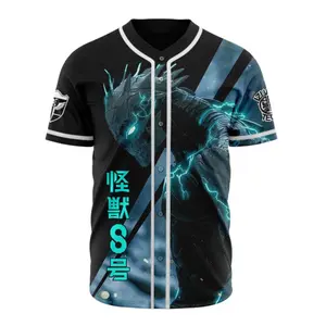 Kafka Hibino Kaiju No. 8 Baseball Jersey, Anime Baseball Jerseys