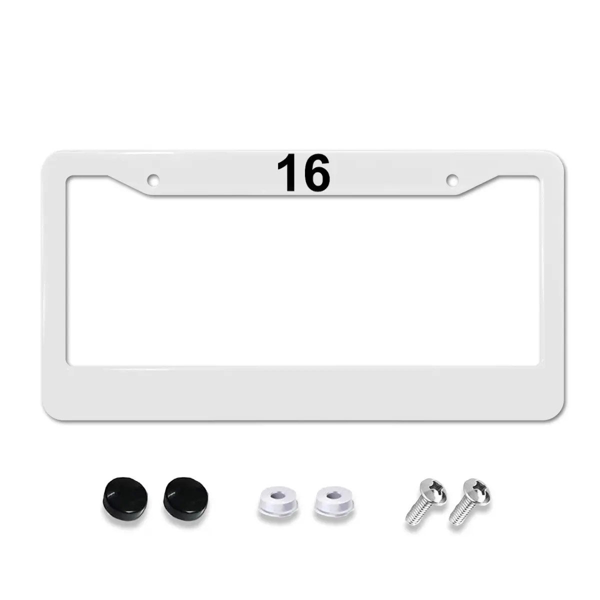 1PCS Football Number-16 License Plate Frame  for Car 12.2x6.3inch