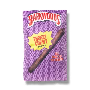 RUFF PUFF Barkwoods Squeaky Dog Toys- Cute Plush Puppy Toys to Keep Them Busy & Entertained- Parody Crinkle Dog Toy with Squeaker- Funny Dog Toys for Puppies - Dog Birthday Gifts - Funny Dog Toys