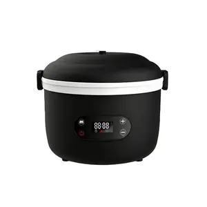 Cordless Electric Heated Lunch Box 1.1L Portable Food Warmer with 16000mAh Battery Car & Outdoor Self Heating Lunch Container Black & White outdoorfun