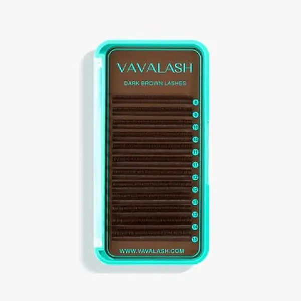 0.15MM Premium Dark Brown Colored Volume Eyelash Extensions 0.15MM Premium Dark Brown Colored Volume Eyelash Extensions
