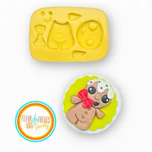Silicone Fondant, Chocolate and Gum Paste Christmas Ginger Bread Man Mold