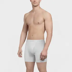 White Hot Solid Boxer Briefs w/ Fly for Men – Mid-Rise Fit, Sleek Style & All-Day Comfort Menswear