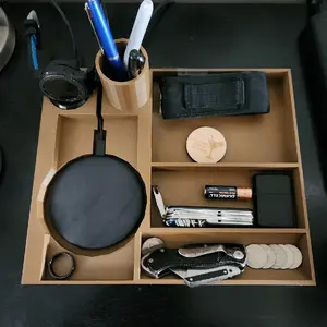 Every Day Carry Nightstand Tray/ Valet basic (EDC TRAY) Organiser